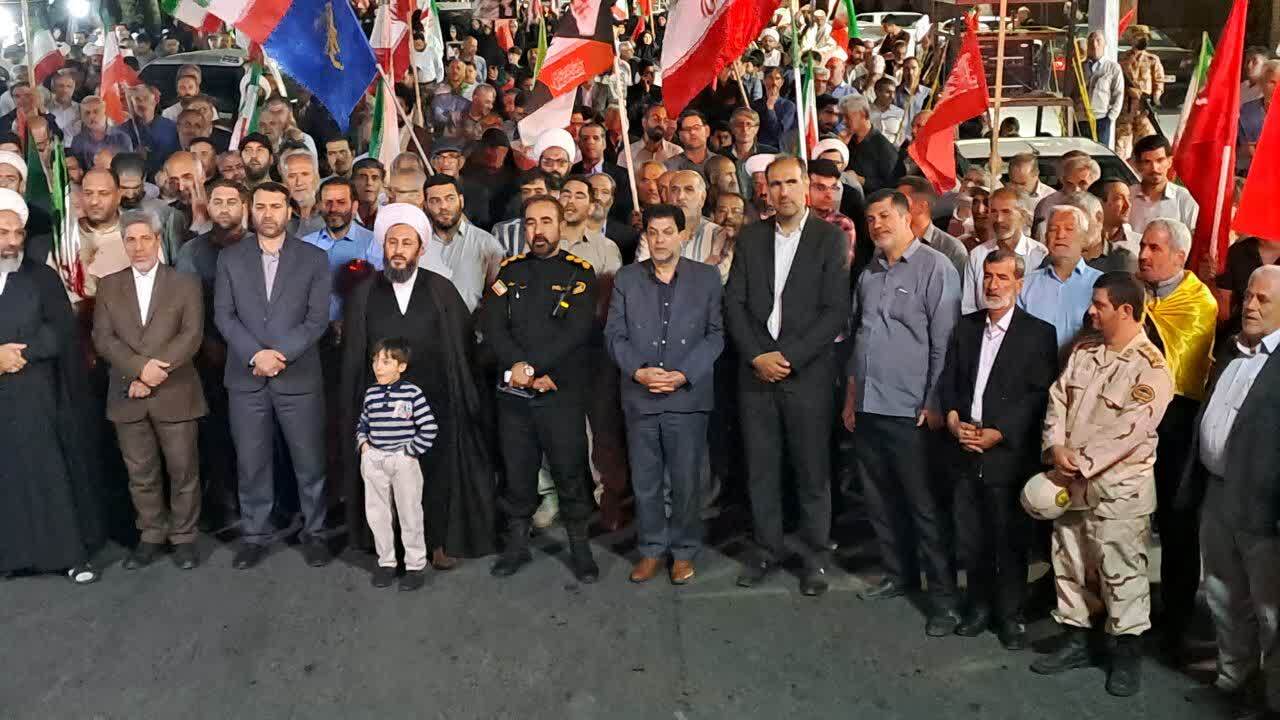 راهپیمایی و تجمع مردم انقلابی خوی در میدان مقاومت