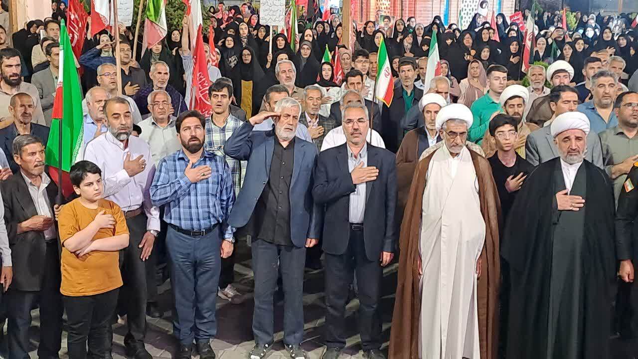 حضور با صلابت مردم انقلابی خوی در قرارهای شبانه