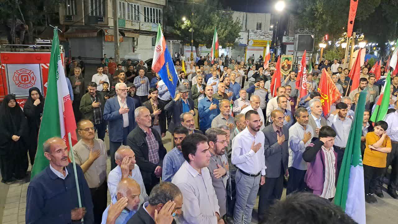 حضور با صلابت مردم انقلابی خوی در قرارهای شبانه