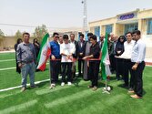 هشتمین زمین چمن مصنوعی گراش در روستای خلیلی به بهره‌برداری رسید