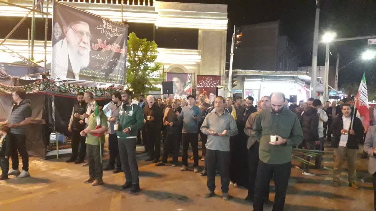 گزارش تصویری از مقاومت مردم انقلابی هریس مقابل دشمنان در تجمعات شبانه