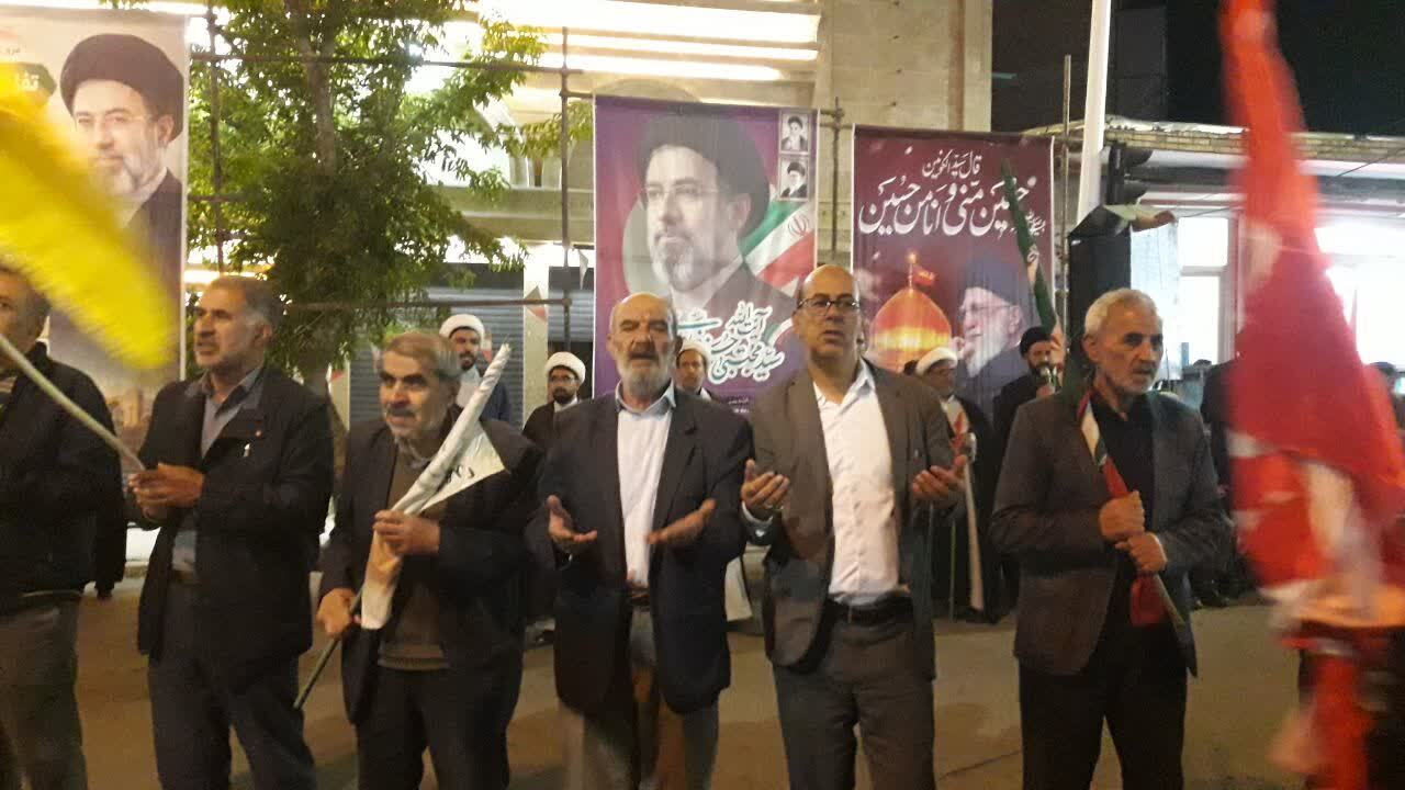گزارش تصویری از مقاومت مردم انقلابی هریس مقابل دشمنان در تجمعات شبانه