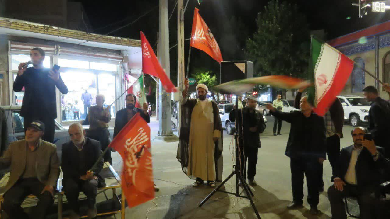 گزارش تصویری از مقاومت مردم انقلابی هریس مقابل دشمنان در تجمعات شبانه