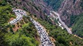 ترافیک سنگین در جاده‌های مازندران