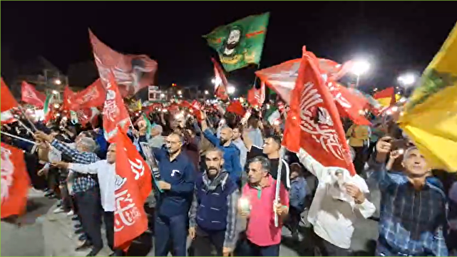 حضور حماسی مردم انقلابی بروجرد در قرار شبانه + عکس