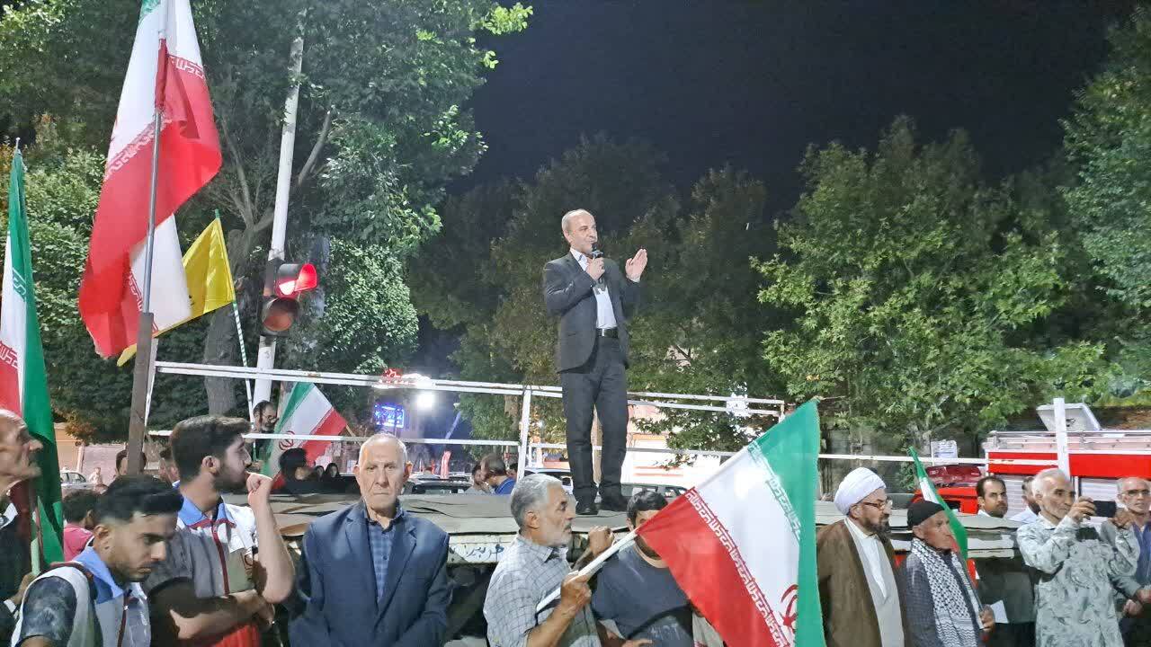 حضور با صلابت مردم انقلابی خوی در میدان مقاومت حضور با صلابت مردم انقلابی خوی در میدان مقاومت