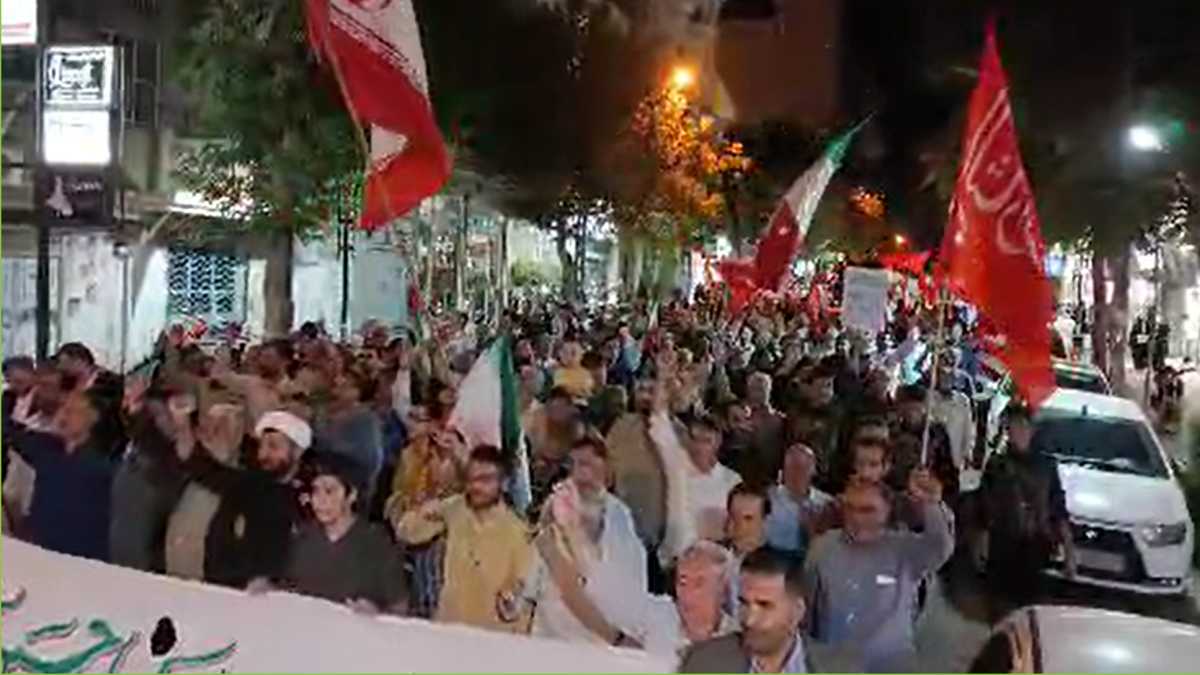 باشگاه خبرنگاران -میدان داری مردم انقلابی میانه در قرار‌های شبانه + فیلم