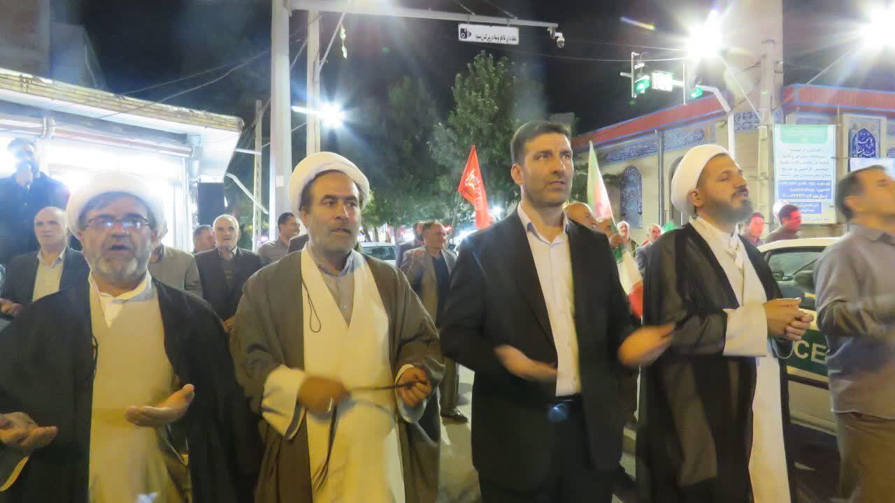 تجمع با شکوه مردم انقلابی هریس در قرار&zwnj;های شبانه