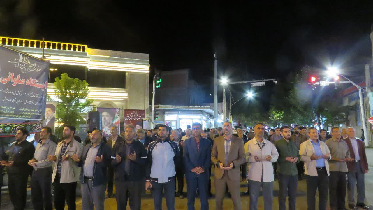تجمع با شکوه مردم انقلابی هریس در قرار&zwnj;های شبانه