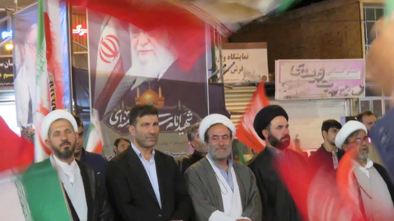 تجمع با شکوه مردم انقلابی هریس در قرار&zwnj;های شبانه