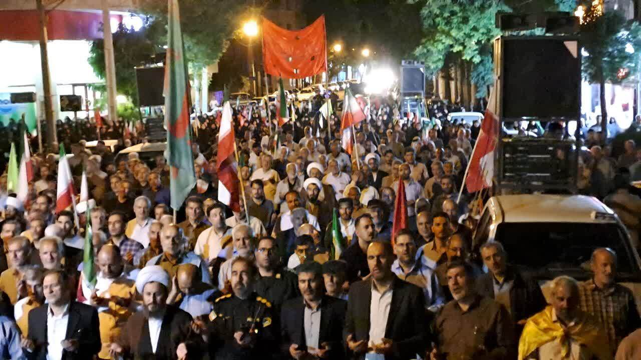 حماسه آفرینی مردم با صلابت خوی در قرارهای شبانه