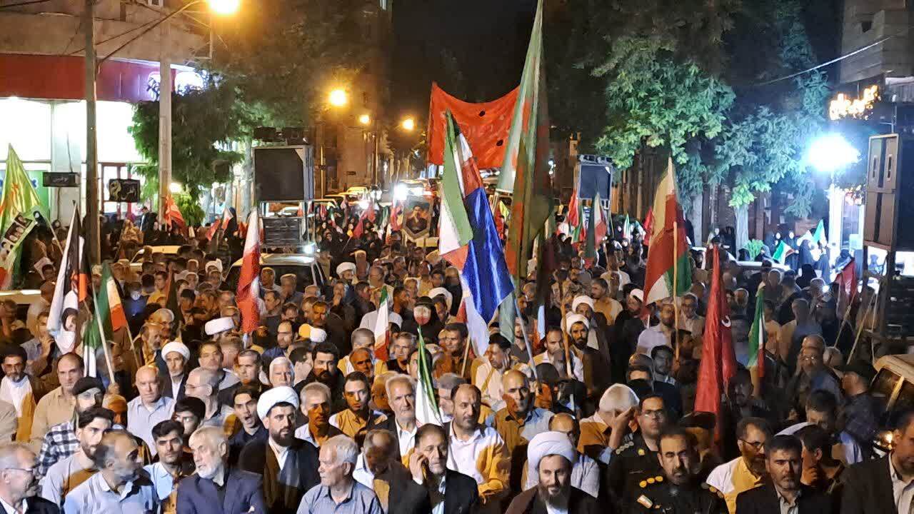 حماسه آفرینی مردم با صلابت خوی در قرارهای شبانه