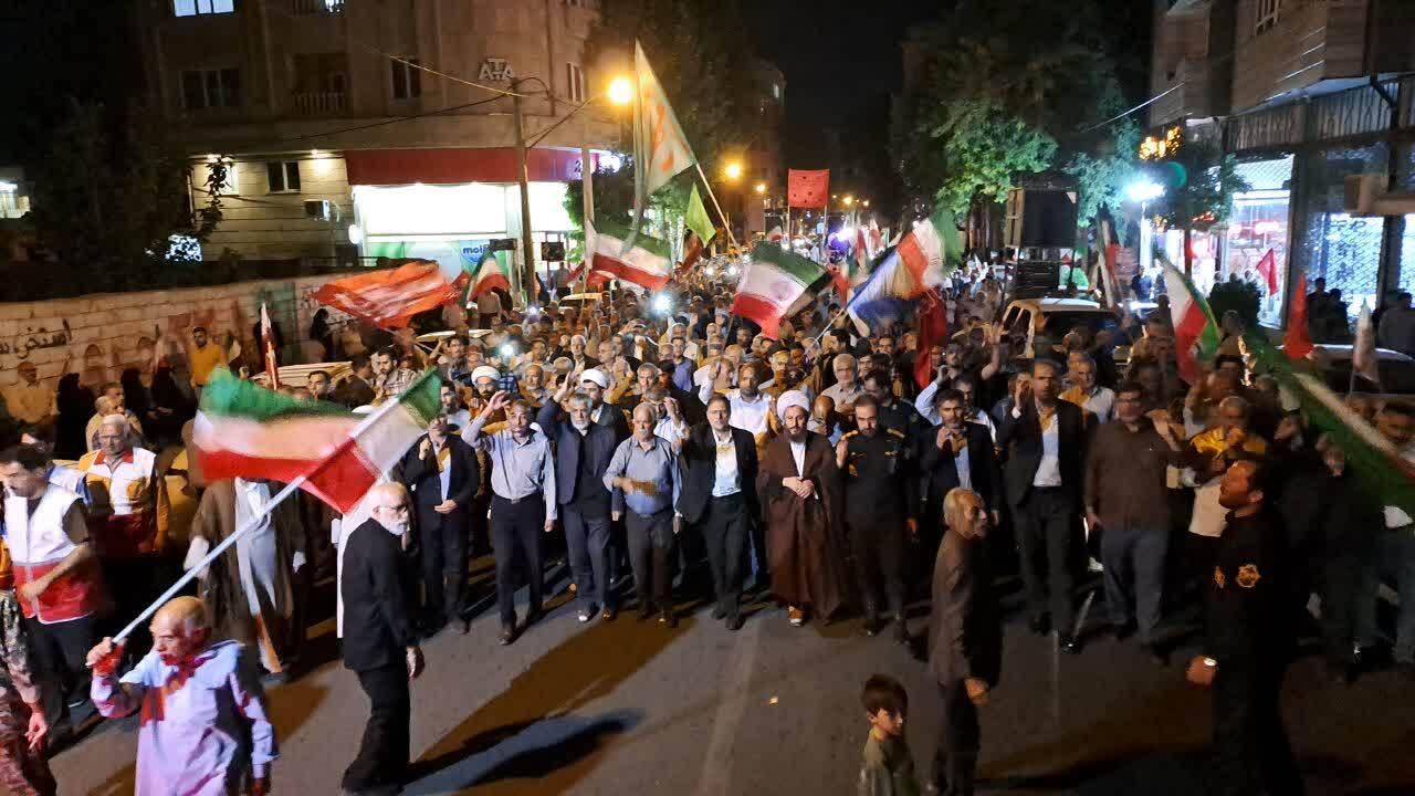 حماسه آفرینی مردم با صلابت خوی در قرارهای شبانه