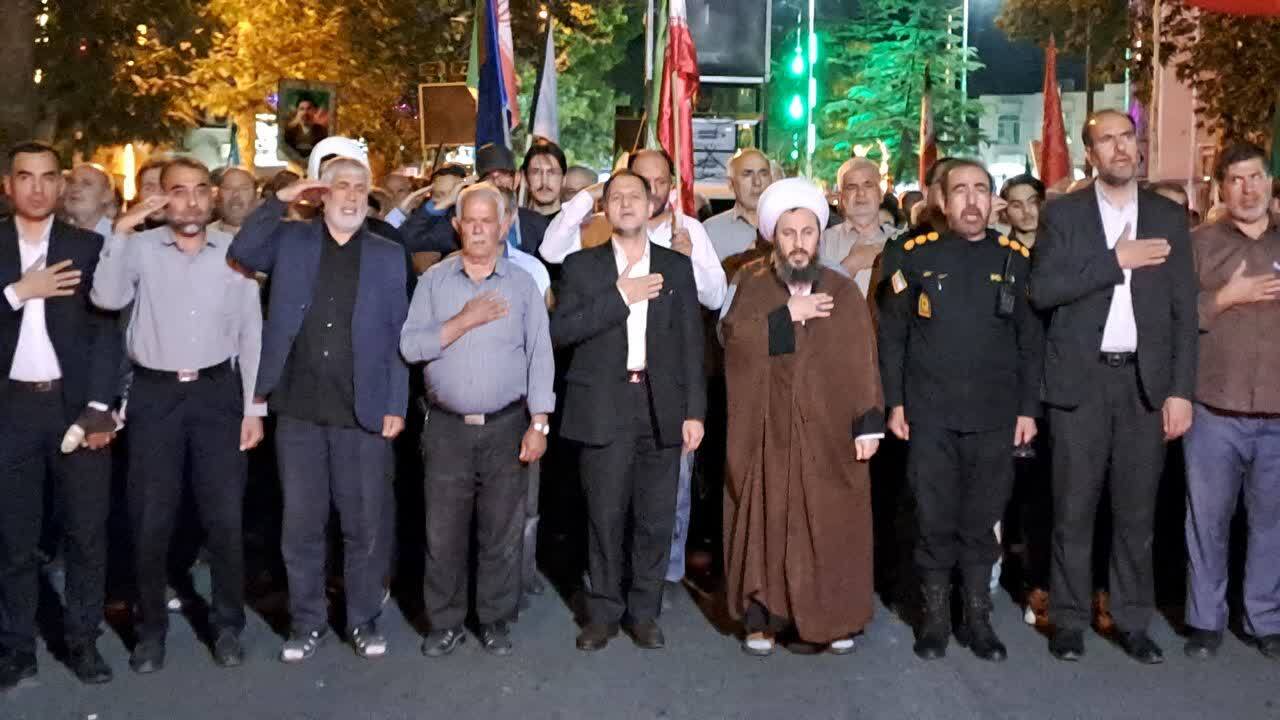 حماسه آفرینی مردم با صلابت خوی در قرارهای شبانه