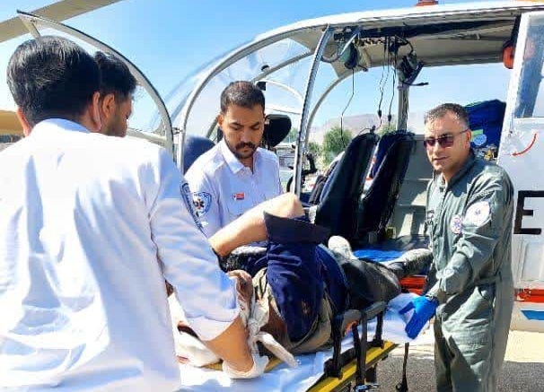امداد اورژانس هوایی برای نجات جان عشایر بازفت