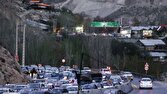 ترافیک سنگین در محورهای چالوس، هراز و آزادراه تهران ـ شمال