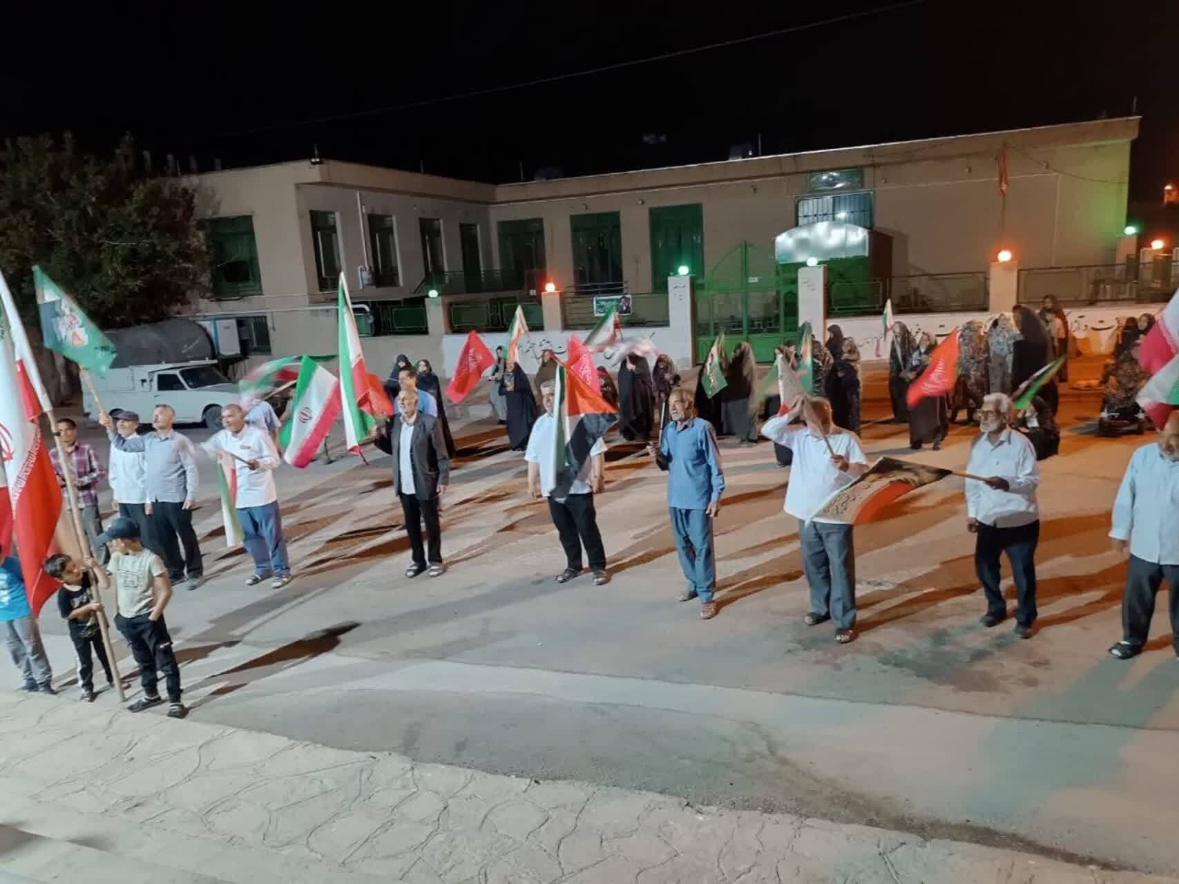 گزارش تصویری از حضور حماسی مردم انقلابی روستای انارستانک در قرار&zwnj;های شبانه