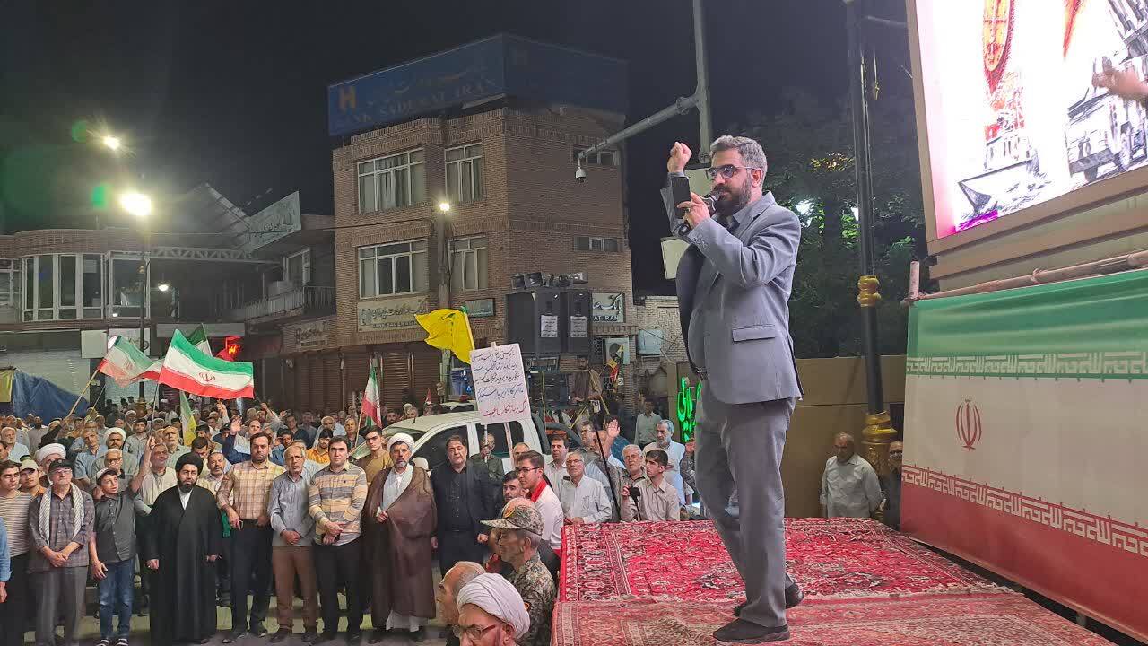 تجمع بزرگ مردم انقلابی خوی در خونخواهی از رهبر شهید انقلاب