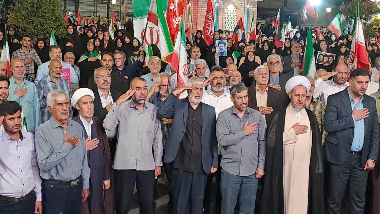 تجمع بزرگ مردم انقلابی خوی در خونخواهی از رهبر شهید انقلاب