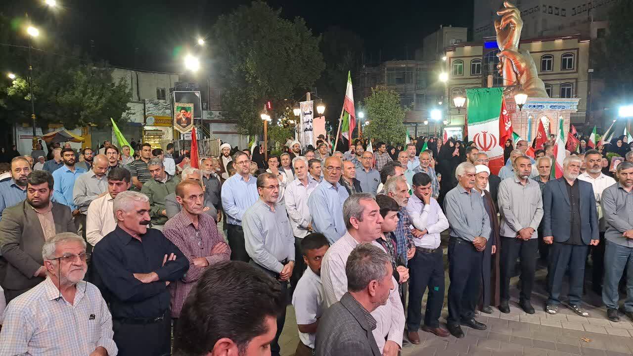 تجمع بزرگ مردم انقلابی خوی در خونخواهی از رهبر شهید انقلاب