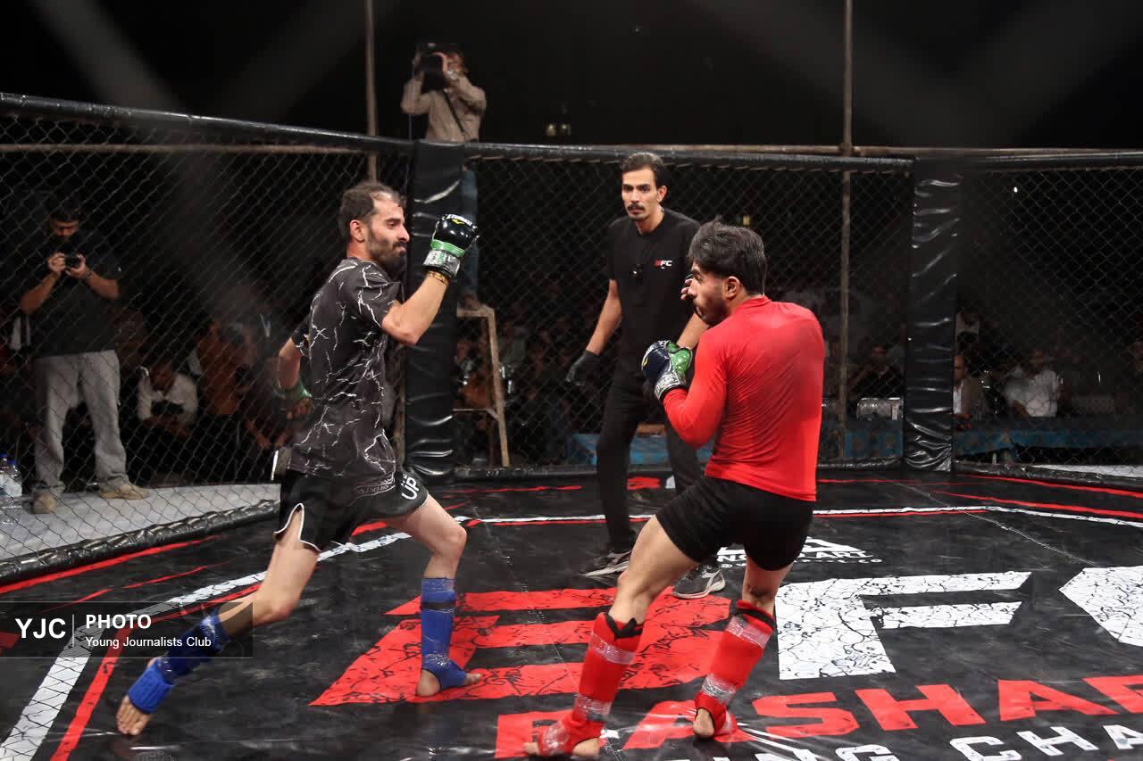برگزاری مسابقات هنرهای رزمی ترکیبی MMA برای نخستین بار در استان قم+تصاویر