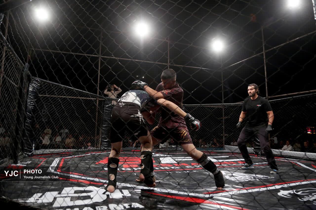 برگزاری مسابقات هنرهای رزمی ترکیبی MMA برای نخستین بار در استان قم+تصاویر
