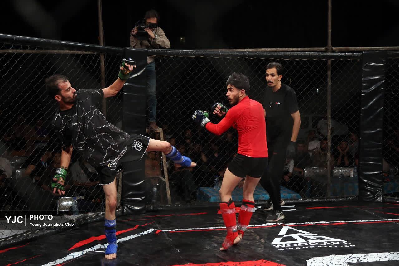 برگزاری مسابقات هنرهای رزمی ترکیبی MMA برای نخستین بار در استان قم+تصاویر