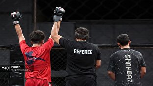 برگزاری مسابقات هنرهای رزمی ترکیبی MMA برای نخستین بار در استان قم+تصاویر