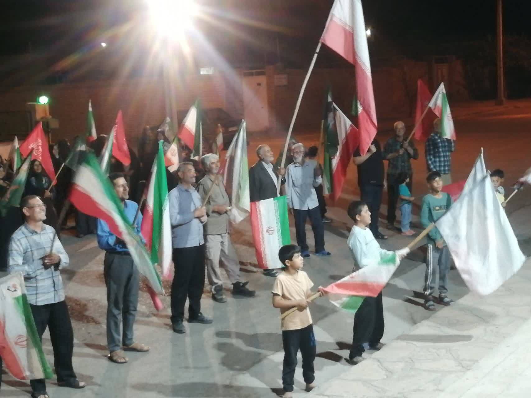 حضور با صلابت مردم انقلابی روستای انارستانک در میدان مقاومت