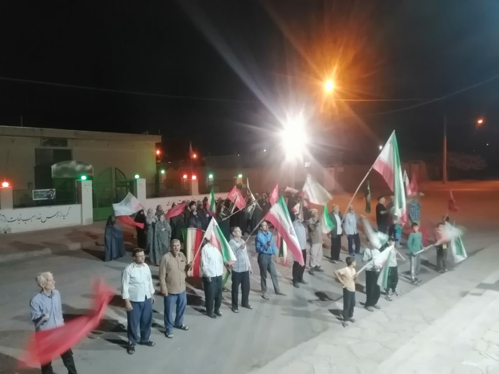 حضور با صلابت مردم انقلابی روستای انارستانک در میدان مقاومت