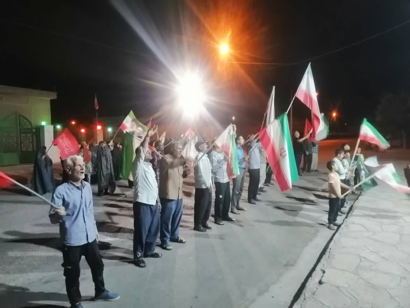 حضور با صلابت مردم انقلابی روستای انارستانک در میدان مقاومت