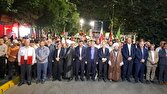 گزارش تصویری از راهپیمایی مردم خوی در قرار‌های شبانه