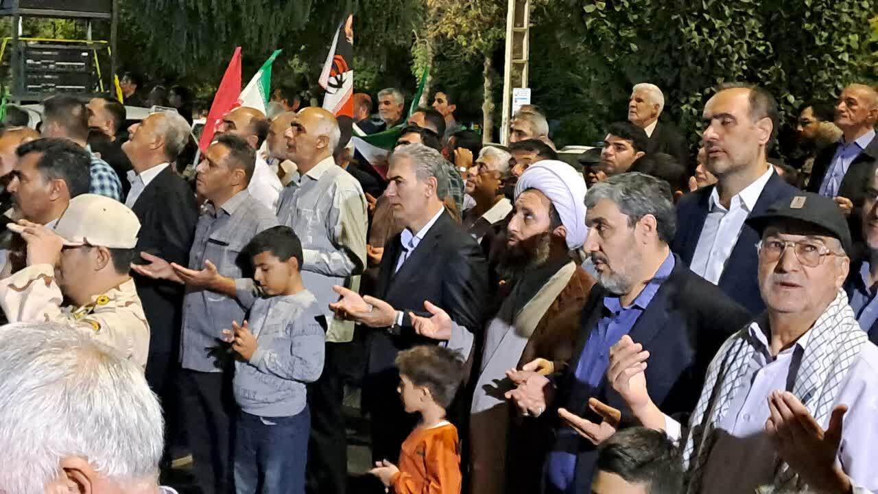 گزارش تصویری از راهپیمایی مردم خوی در قرار&zwnj;های شبانه