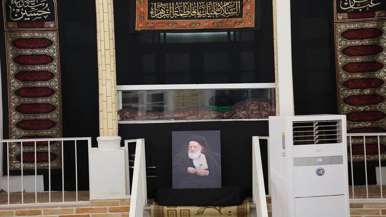 وداع با پیکر مرجع فقید عالیقدر آیت الله شبیری زنجانی در قم