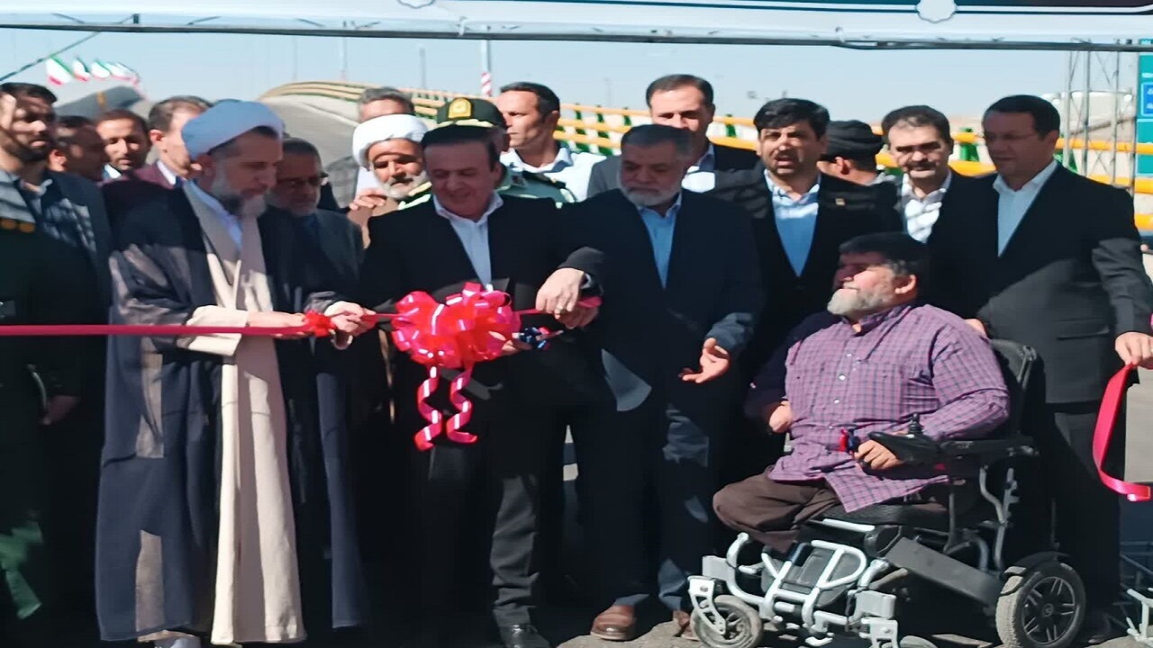 تقاطع غیرهمسطح آیت‌الله محمدی تاکندی در قزوین به بهره‌برداری رسید