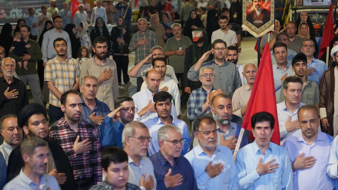 تداوم حضور مردم انقلابی خوی در میدان مقاومت