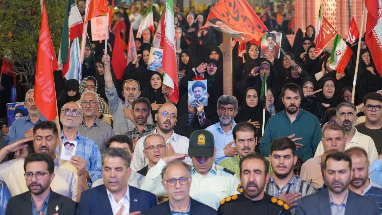 تداوم حضور مردم انقلابی خوی در میدان مقاومت