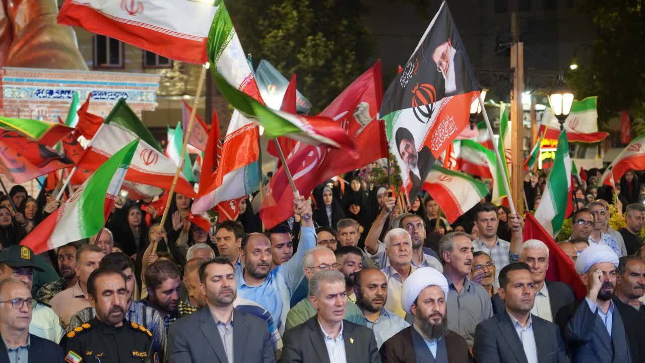 تداوم حضور مردم انقلابی خوی در میدان مقاومت