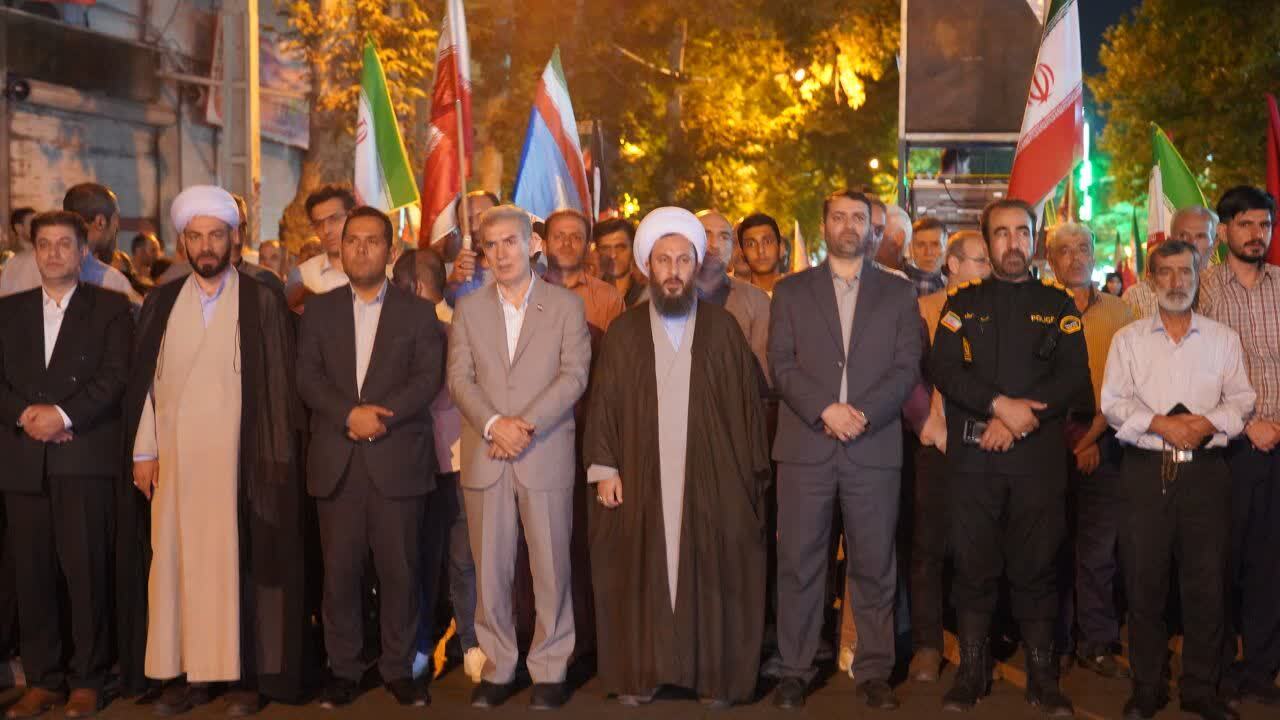 حماسه آفرینی مردم انقلابی خوی در قرار&zwnj;های شبانه