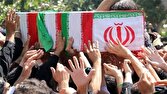 تشییع باشکوه پیکر شهید مدافع امنیت «امین عزیزی» در بروجرد برگزار شد + فیلم