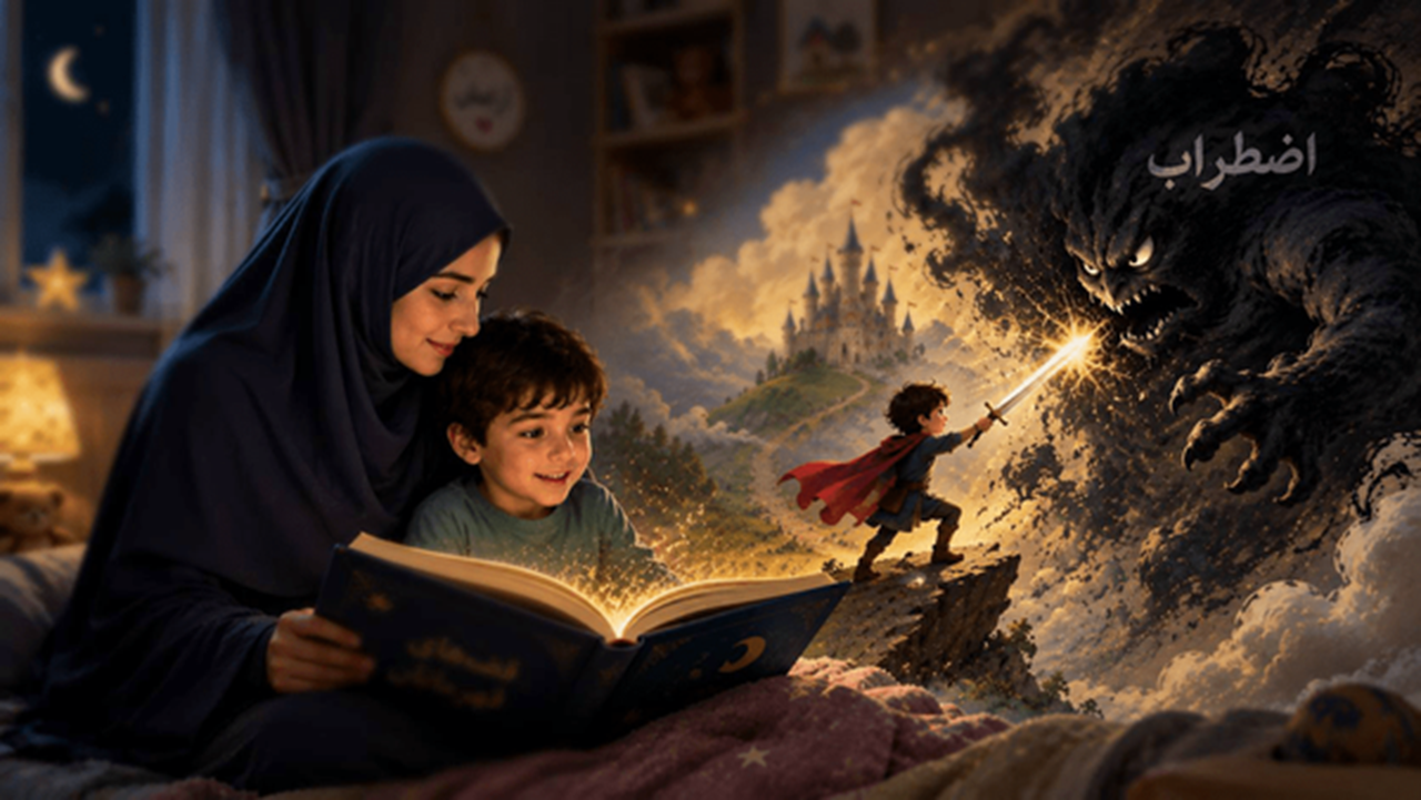 غول اضطراب کودک را با شمشیر داستان از پا درآورید