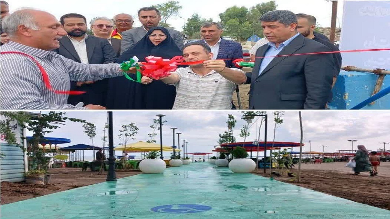 گشایش نخستین مسیر دسترسی آسان جانبازان، سالمندان و توان‌یابان به ساحل در بابلسر