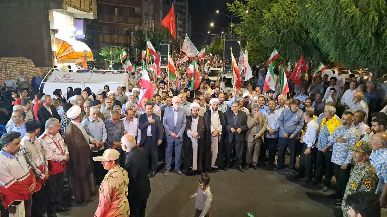 اجتماع باشکوه مردم باصلابت خوی در میدان مقاومت + عکس