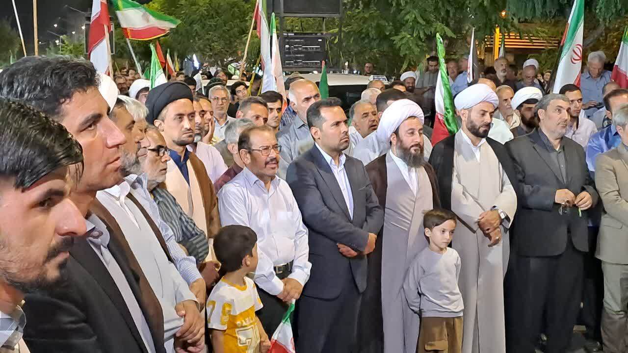 اجتماع باشکوه مردم باصلابت خوی در میدان مقاومت