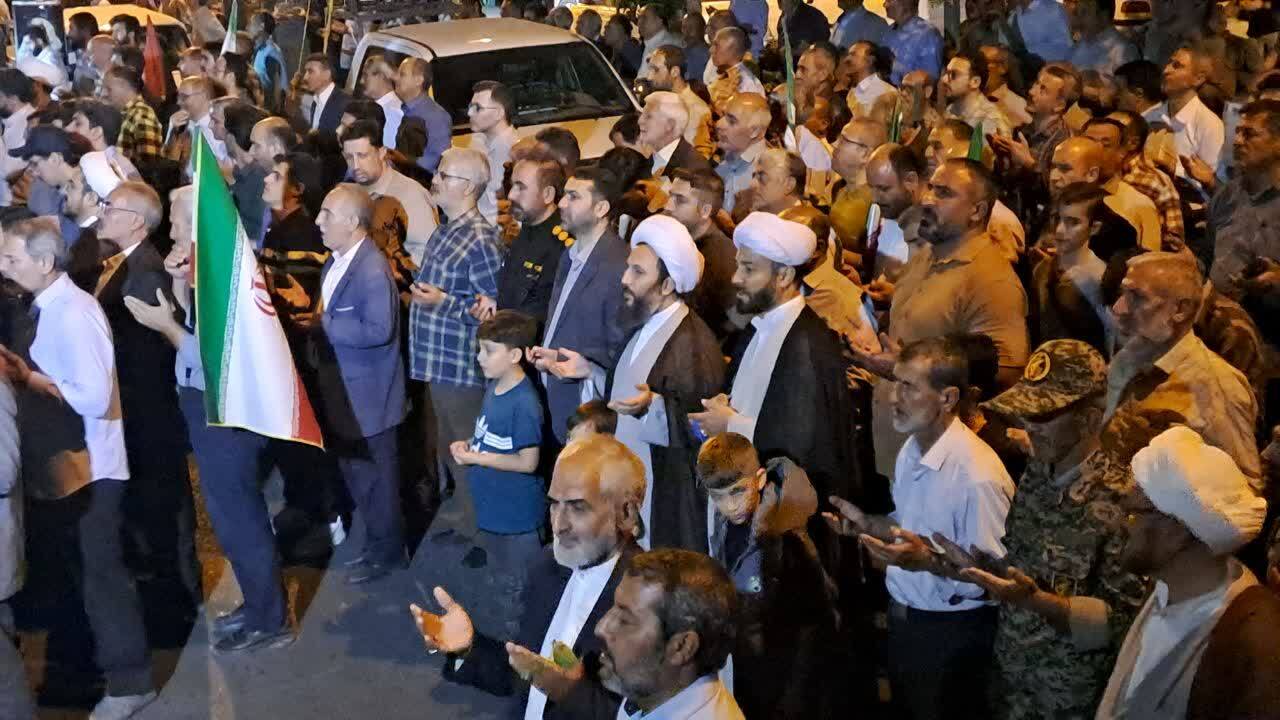 تجمع حماسی مردم خوی در شب&zwnj;های مقاومت