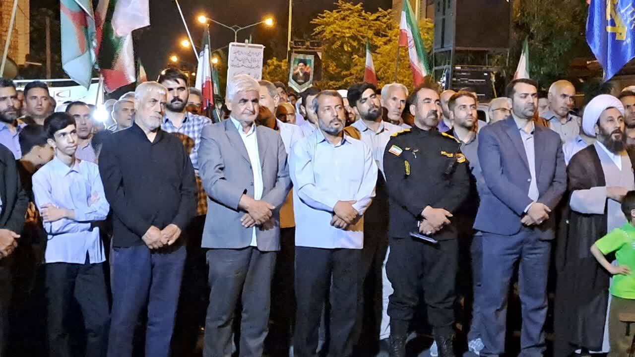 تجمع حماسی مردم خوی در شب&zwnj;های مقاومت