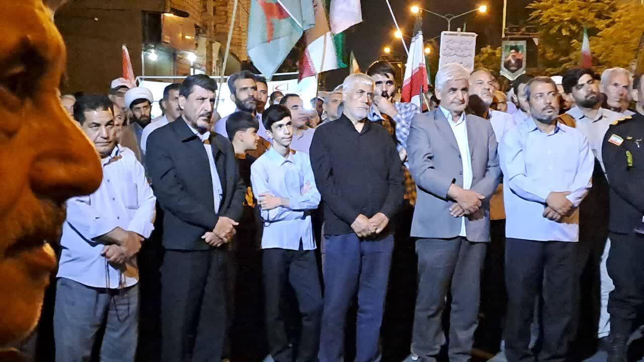 تجمع حماسی مردم خوی در شب&zwnj;های مقاومت