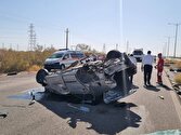 واژگونی خودرو پژو ۴۰۵ در کرمان با ١٠ مصدوم و ٢ فوتی