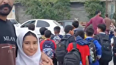 جاده خطرآفرین کیاکلا برای دانش آموزان دردسرساز شد + فیلم