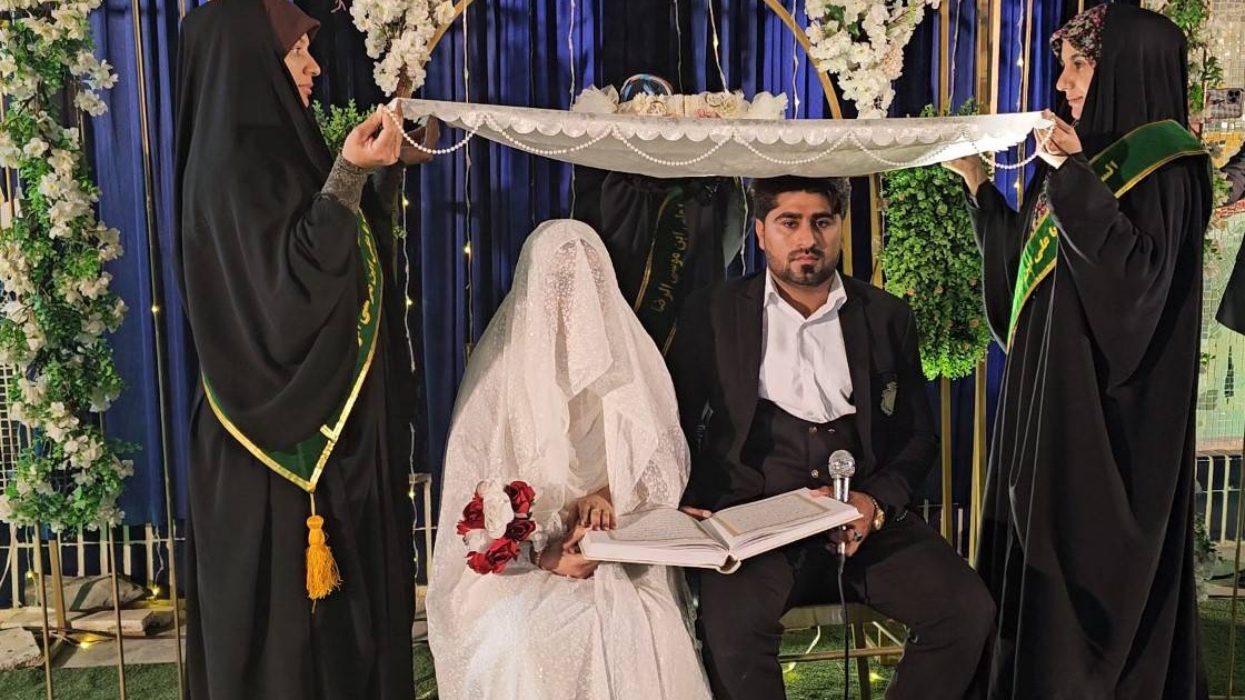 برگزاری جشن ازدواج آسان و اهدای جهیزیه به ۱۲ زوج جوان در بشاگرد